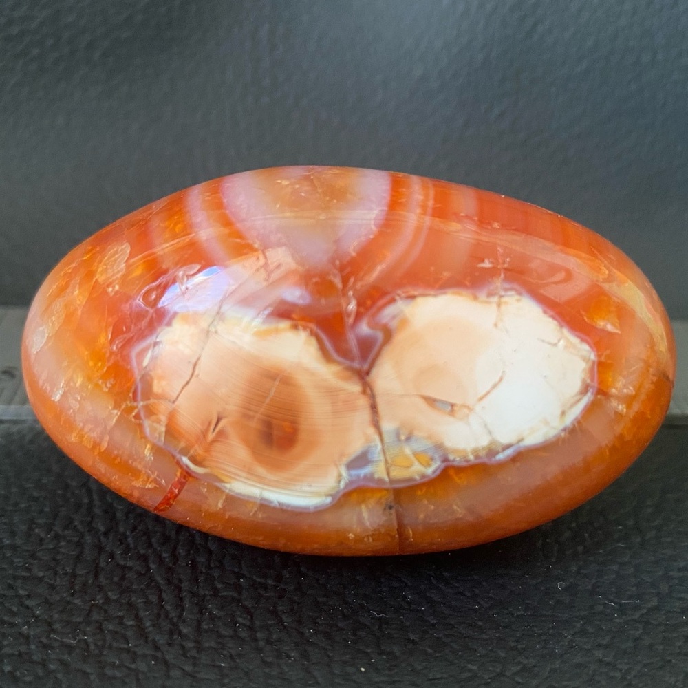 carnelian palm stone from madagascar